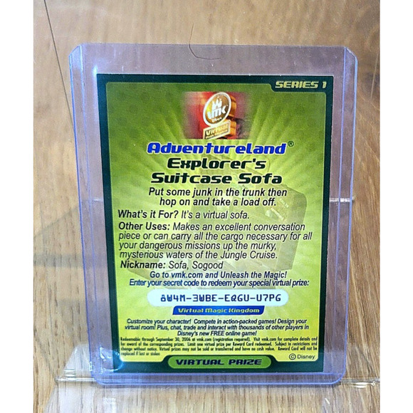 Virtual Magic Kingdom VMK Disney Adventureland Explorer's Suitcase Sofa - Picture 2 of 2